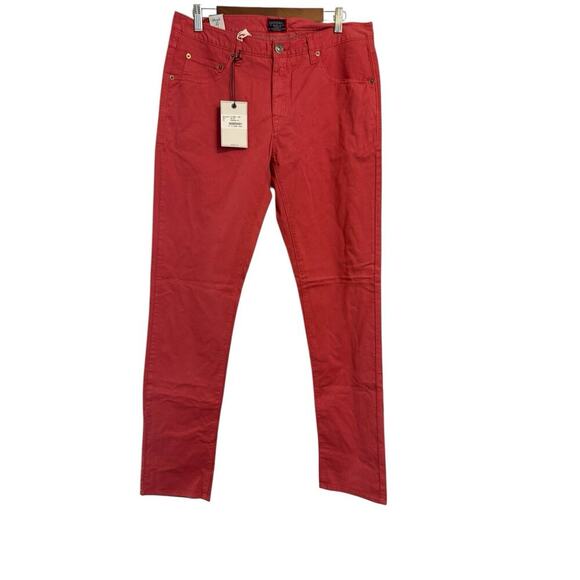 UNTUCKit Men’s Straight Fit Pants W33 L34 Red “El Circo” NWT - Picture 1 of 9